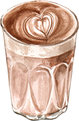 Watercolor Coffee Cup Illustration